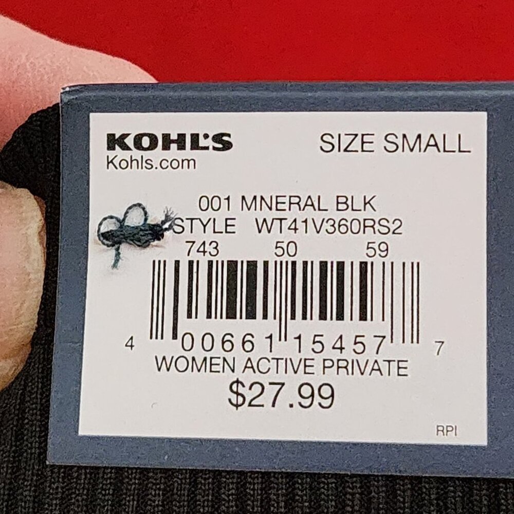 Tek Gear Mineral Black Mid Rise Wicking Drawstring Pocketed Poly Span Skort Sz S - Picture 13 of 16